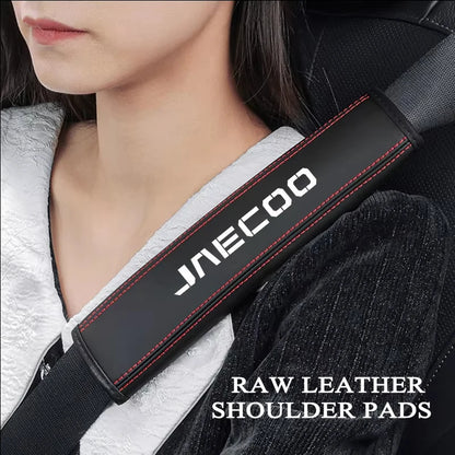 2Pcs Leather Car Seat Belt Protection Shoulder Pad Covers For Chery Jaecoo J7 J8