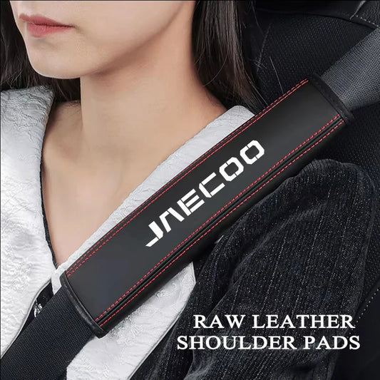 2Pcs Leather Car Seat Belt Protection Shoulder Pad Covers For Chery Jaecoo J7 J8
