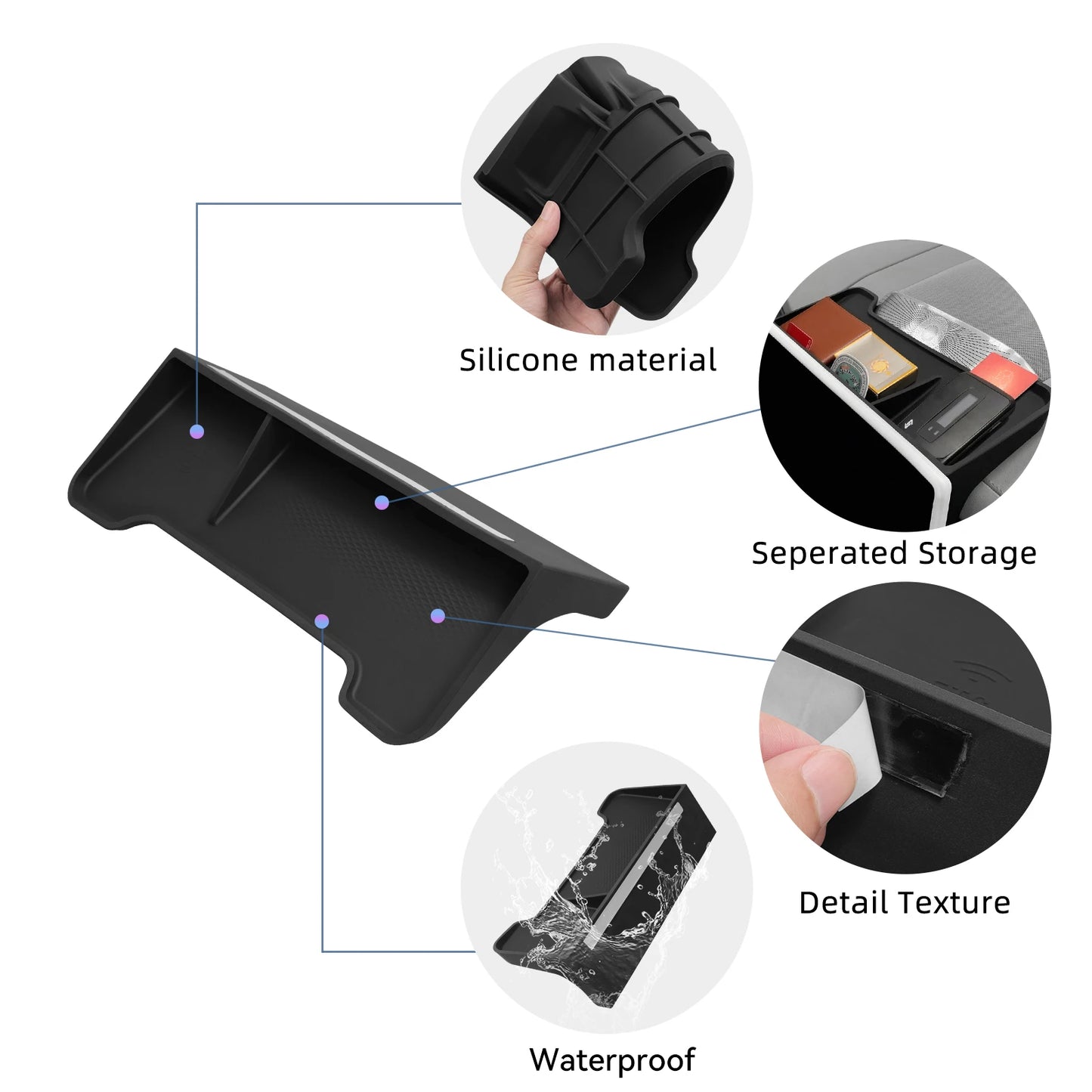 Zeekr 7X 2024-2026 Central Control Screen Rear Storage Box