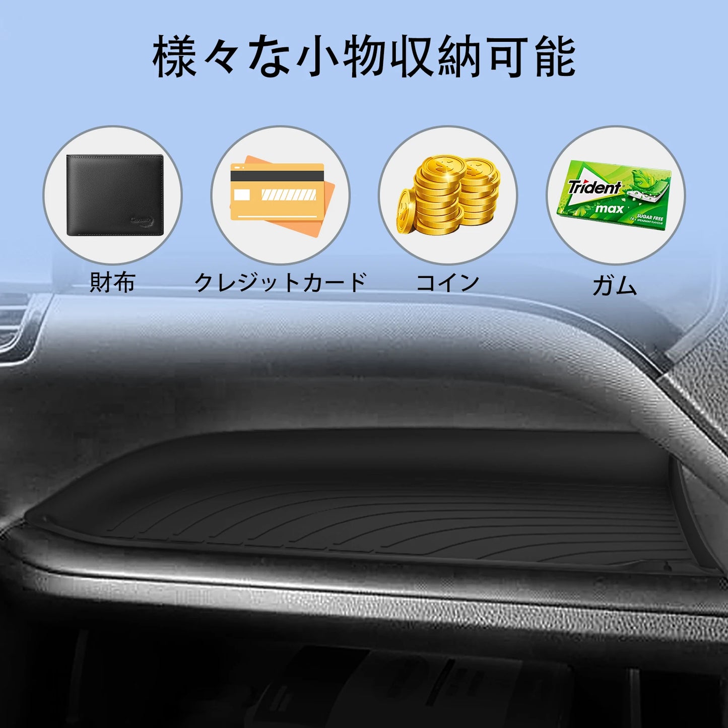 Anti-Slip Center Console Tray for Toyota Voxy / Noah 80 Series (RHD, 2014–2021)