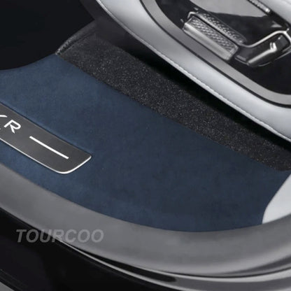 For ZEEKR 7X Suede Door Sill Protective Cover Stickers Car Interior Styling Door Sill Anti-kick Protective Stickers.