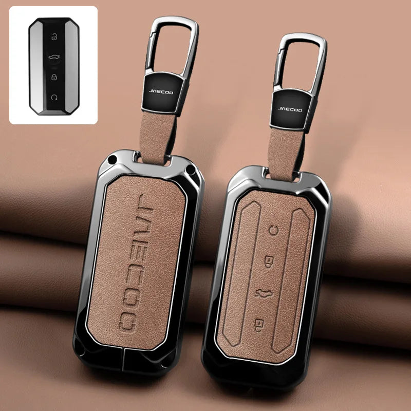 Remote Control Key Case Cover Holder Chain For Chery