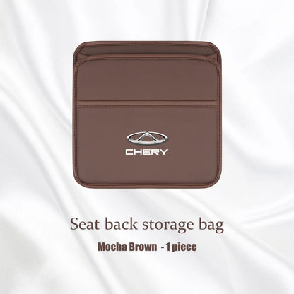 For Chery Jaecoo J7 J8 J5 6 Leather Car Seat Storage Bag Hanging Organizer Box Chery Tiggo 5 3 7 8 PRO 5X Arrizo A3 Accessories