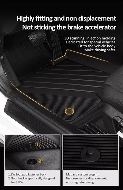 Car Floor Mats For Dongfeng Nammi 01 Box 2024-2026 TPE Rug Foot.