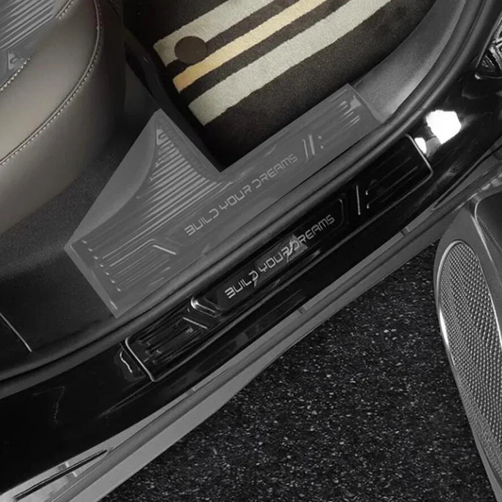 Car Door Sill Scuff Plate Welcome Pedal