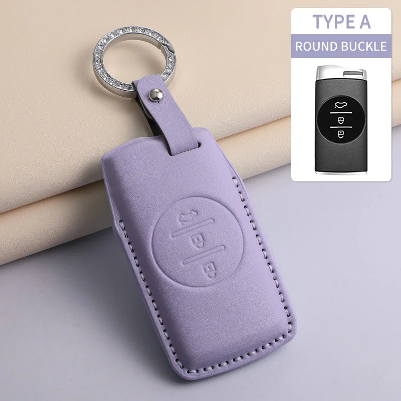 For Chery PU Car Keychain Shell Holder