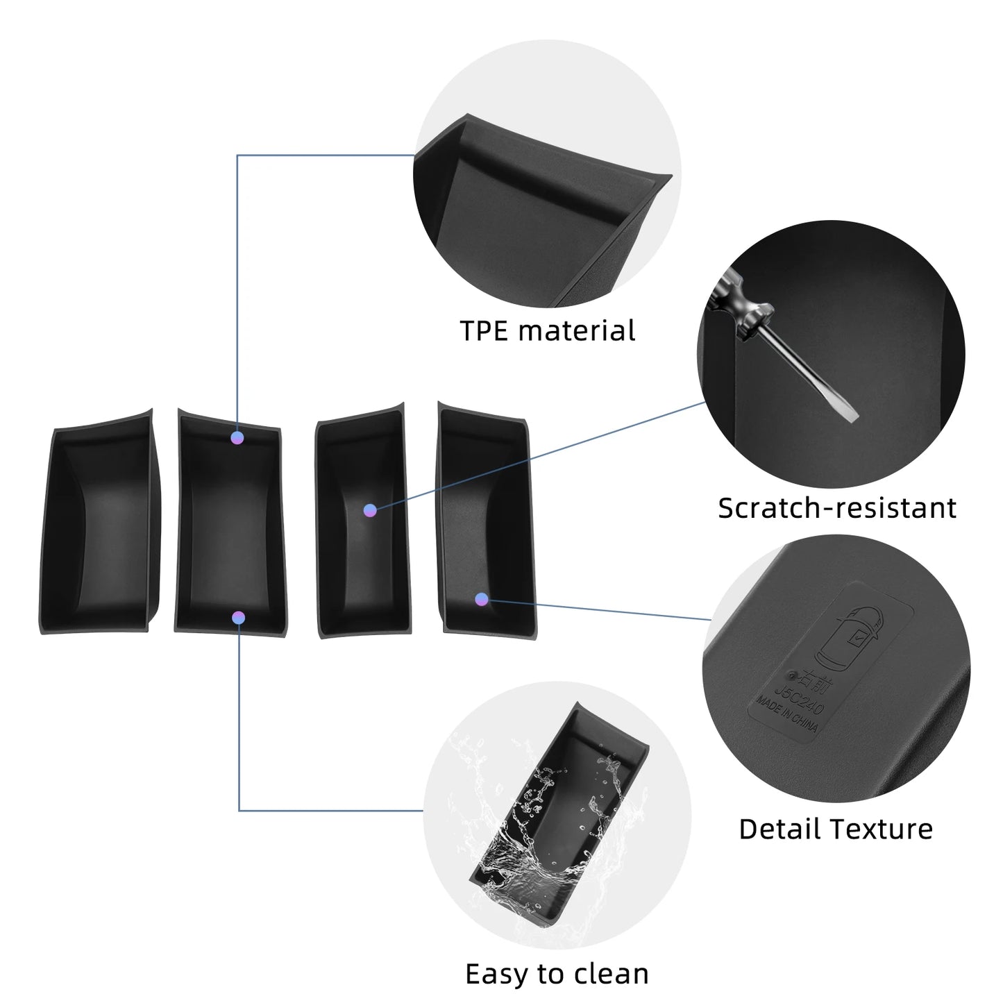 BYD ATTO 3 YUAN PLUS 2025 2026 Car Door Handle Storage Box