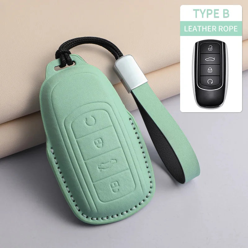 For Chery PU Car Keychain Shell Holder