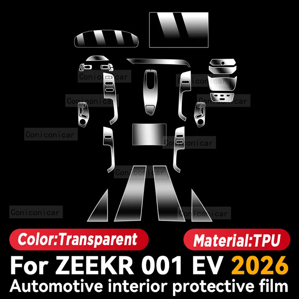 TPU For ZEEKR 001 EV 2026 Transparent Protective Film