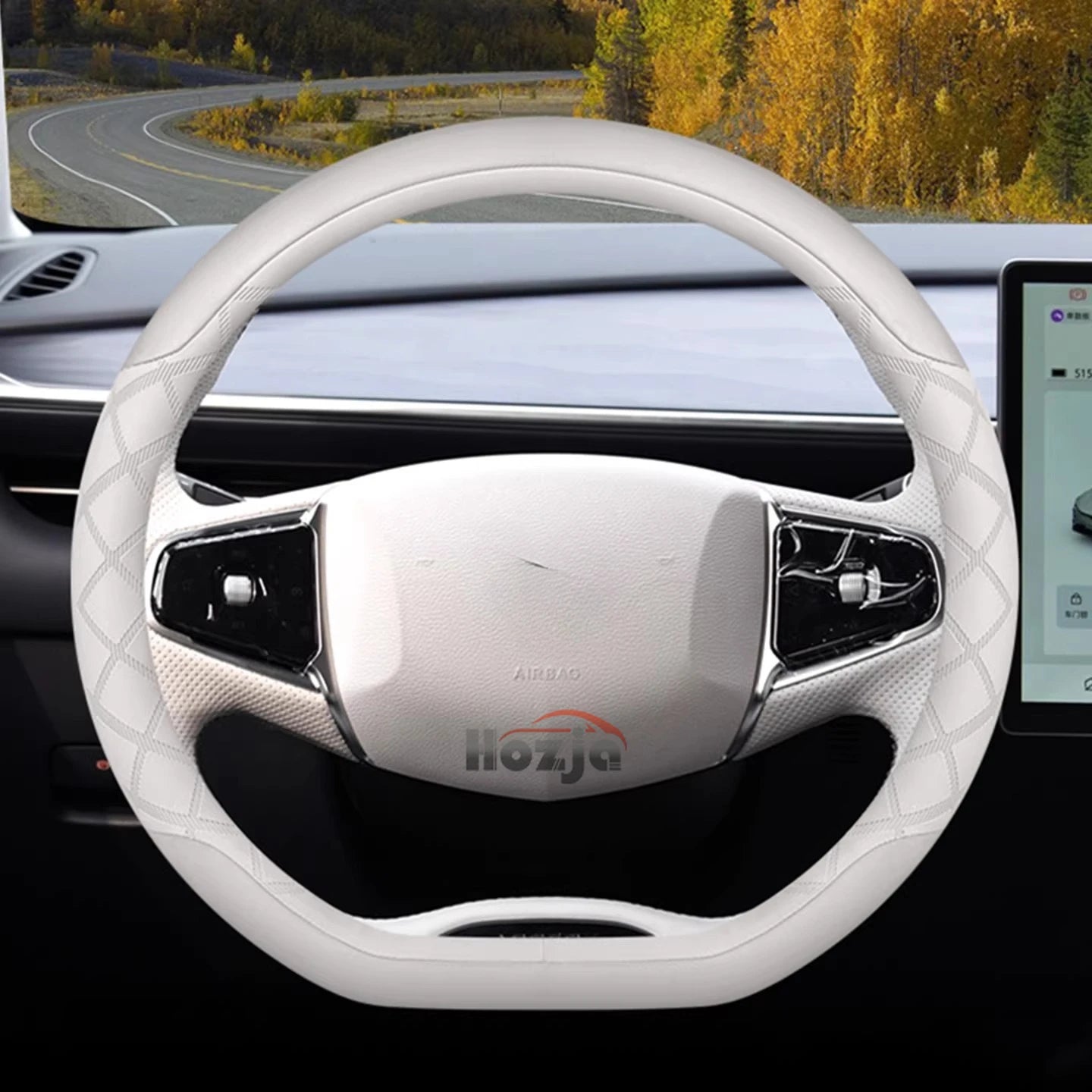 Leather Car Steering Wheel Cover for Jaecoo J7 J8 J5