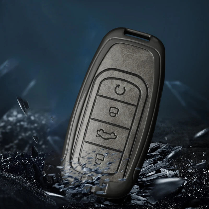 Leather Car Key Case Cover for Chery Omoda C5 E5 C9 Omoda 5 9 EV PHEV