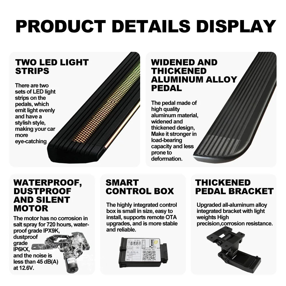 BYD Shark 6 Pickup Truck Automatic Boot Smart Side Step