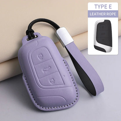 For Chery PU Car Keychain Shell Holder