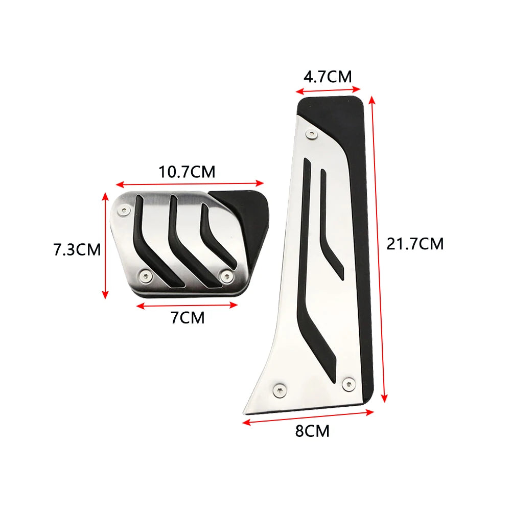 RHD Stainless Steel Car Foot Rest Pedal Cover for BMW 1 3 4 Series F20 F30 Accessories