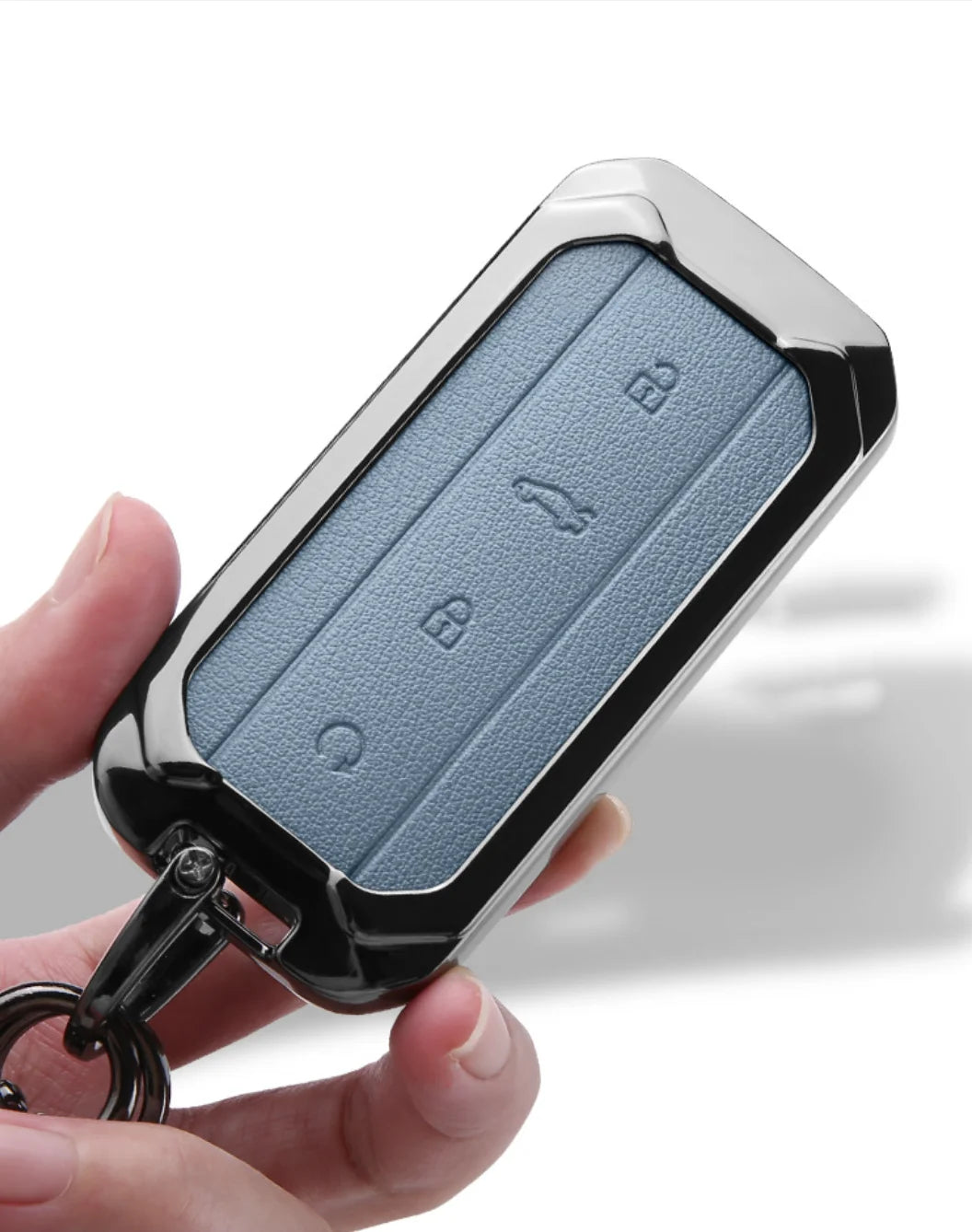 Car Zinc Alloy Leather Remote Key Cover Case Chain For Chery Jaecoo J5 J7 2025 Interior Accessories Key Protective Shell