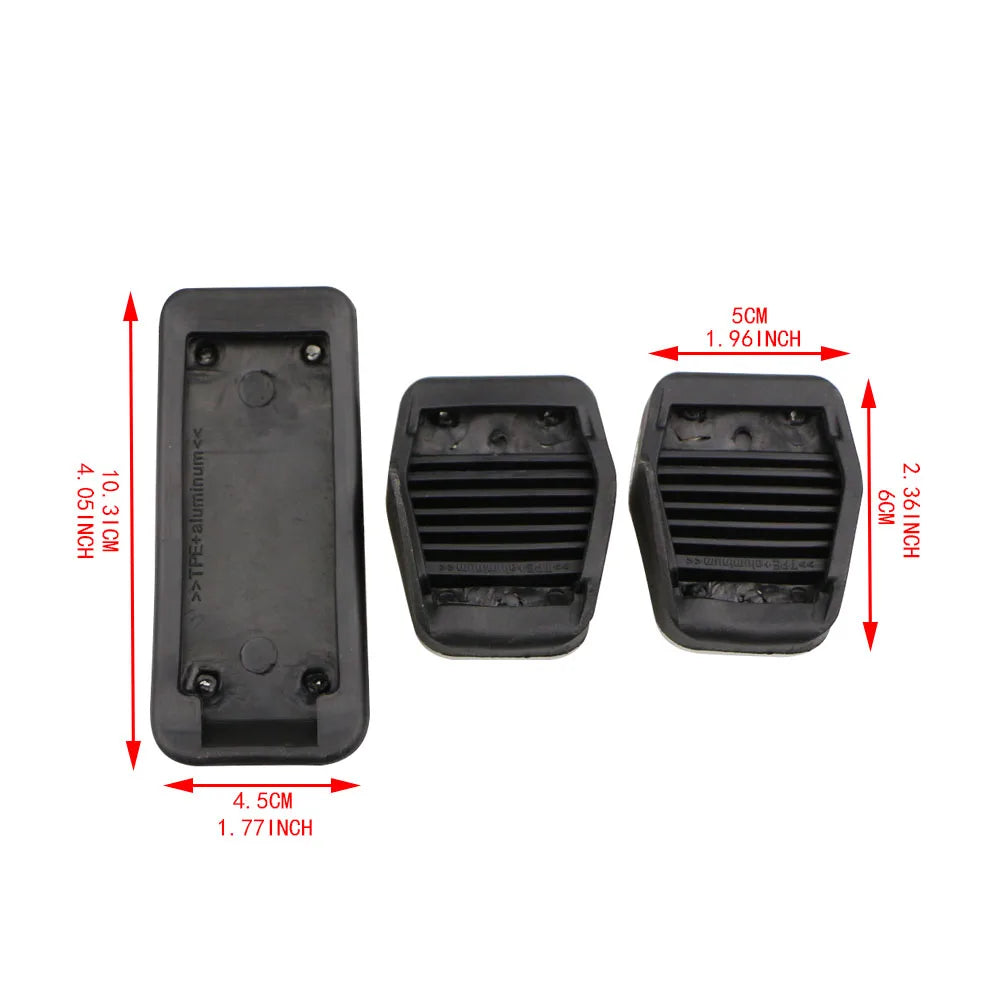 AT MT Aluminum Alloy Gas Pedal Cover for Ford Escape Kuga 2013 2014 2015 Focus 2 3 2005-2018 Car Pedals Brake Cluth Pedal