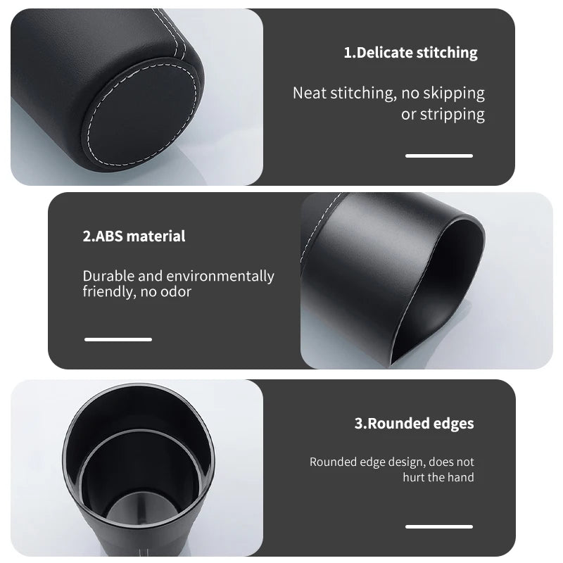 Car Trash Can Mini Leather Wather Cup Sink Organizer For Xpeng P7 G3 G3i G9 P5 X2 N5 F30 H93 Beta 2019 2020 2021 Accessories