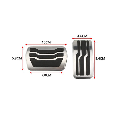 AT MT Stainless Steel Fuel Pedal Brake Pedals Rest Pedal Set Cover for Ford Focus 2 3 4 MK2 MK3 MK4 St Rs 2005 - 2018 Acc.