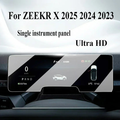 For ZEEKR X 2025 2024 2023 Car Interior Accessories GPS Navigation LCD screen Tempered glass protective film Anti-scratch Film.