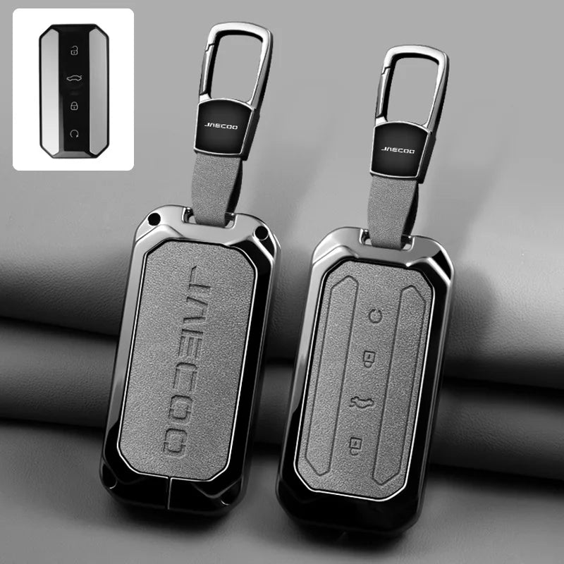 Remote Control Key Case Cover Holder Chain For Chery