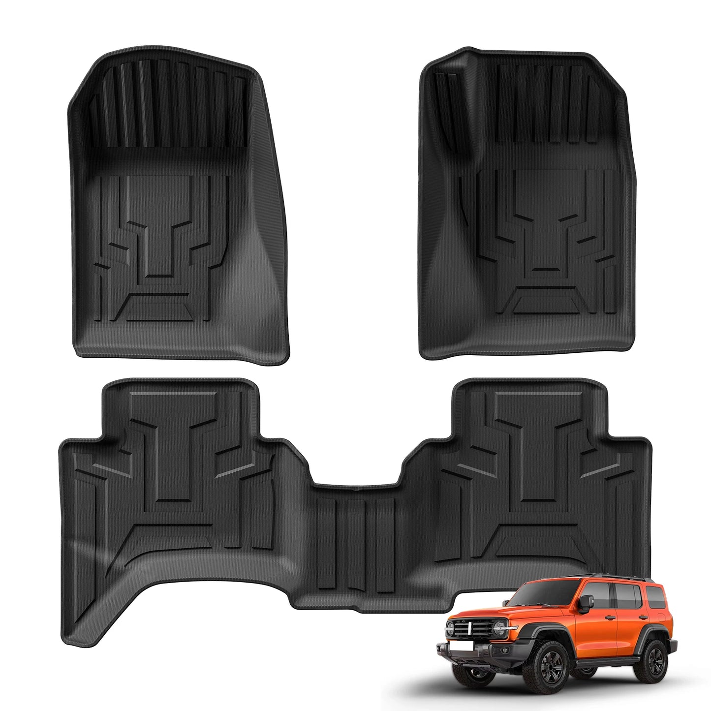RHD for GWM Tank 300 2024 2025 Car Floor Mats Cargo Liner Trunk/Backrest Mat