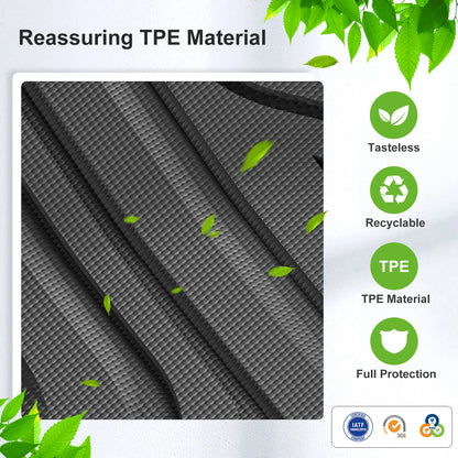 RHD for MG ZS EV 2023 2024 2025 TPE 3D Car Floor Mats Cargo Liner Pad Waterproof All Weather Accessories Black