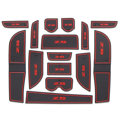 Anti-Slip Car Gate Slot Cup Mat for MG ZS 2017 - 2021 Door Groove Pad Cup Holder Interior Accessories Rubber