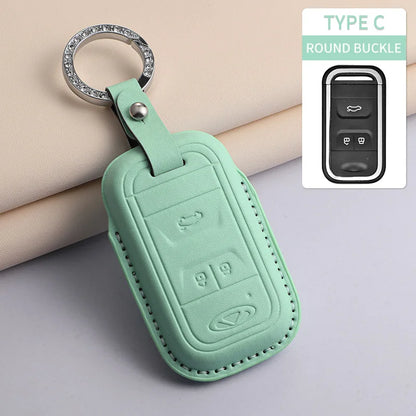 For Chery PU Car Keychain Shell Holder