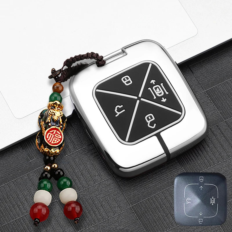 ZEEKR 7X 001 X MIX 007 009 Zinc Alloy Car Key Case