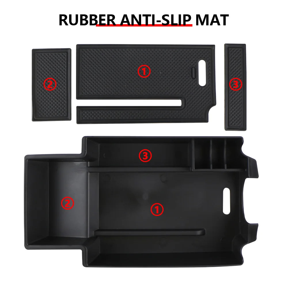 Car Central Armrest Storage Box Tray for Mercedes Benz A Class A180 GLA CLA W176 W246 B Class Container Organizer Accessories