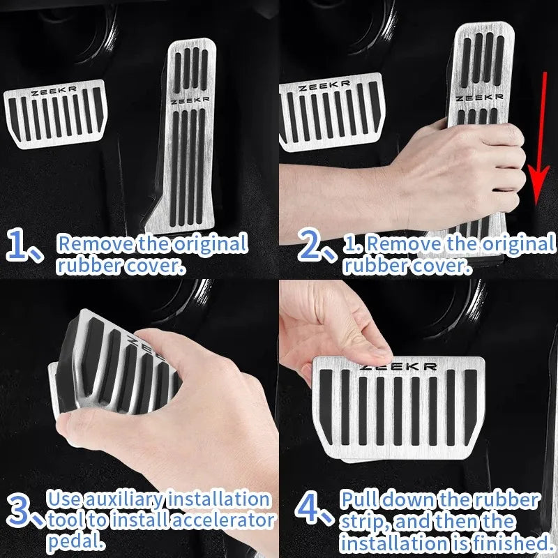 2Pcs Brake Pedal For ZEEKR 7X / 001/ 7X/ X / 009 /007