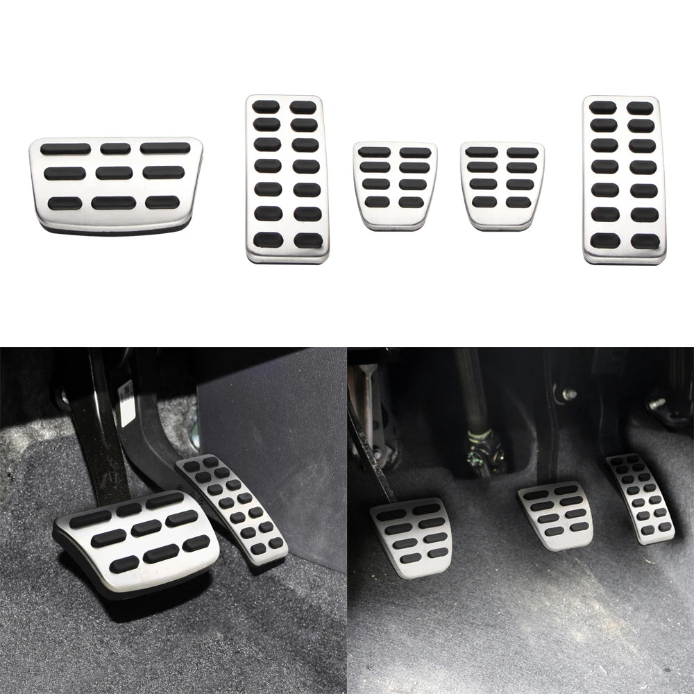 Car Pedal Covers for Hyundai Accent Solaris I20 2011-2016 Creta Ix25 Kia K2 Rio Soul MT AT Stainless Steel Auto Accessories