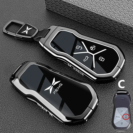 Car Key Case Keychain Fob Cover for Xpeng