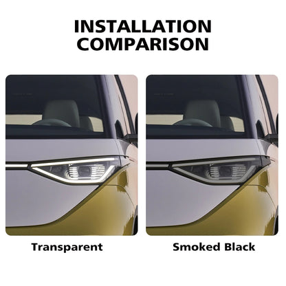 Volkswagen ID. Buzz Smoke Black Car Headlight Protective Film TPU PPF