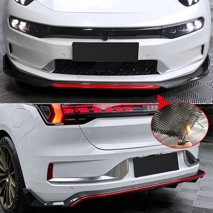 Zeekr 001 2021 2022 2023 Modified FR Model Carbon Fiber Front Lip Rear Lip Side Skirts High Feet Tail Small Enclosure.