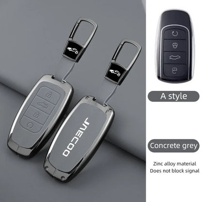 For Omoda JAECOO J7 2025 2024 Car Remote Control Key Case Cover Zinc Alloy Leather Protector Auto Keychain Accessories