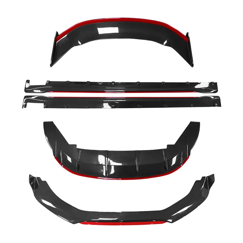 Zeekr 001 2021 2022 2023 Modified FR Model Carbon Fiber Front Lip Rear Lip Side Skirts High Feet Tail Small Enclosure.