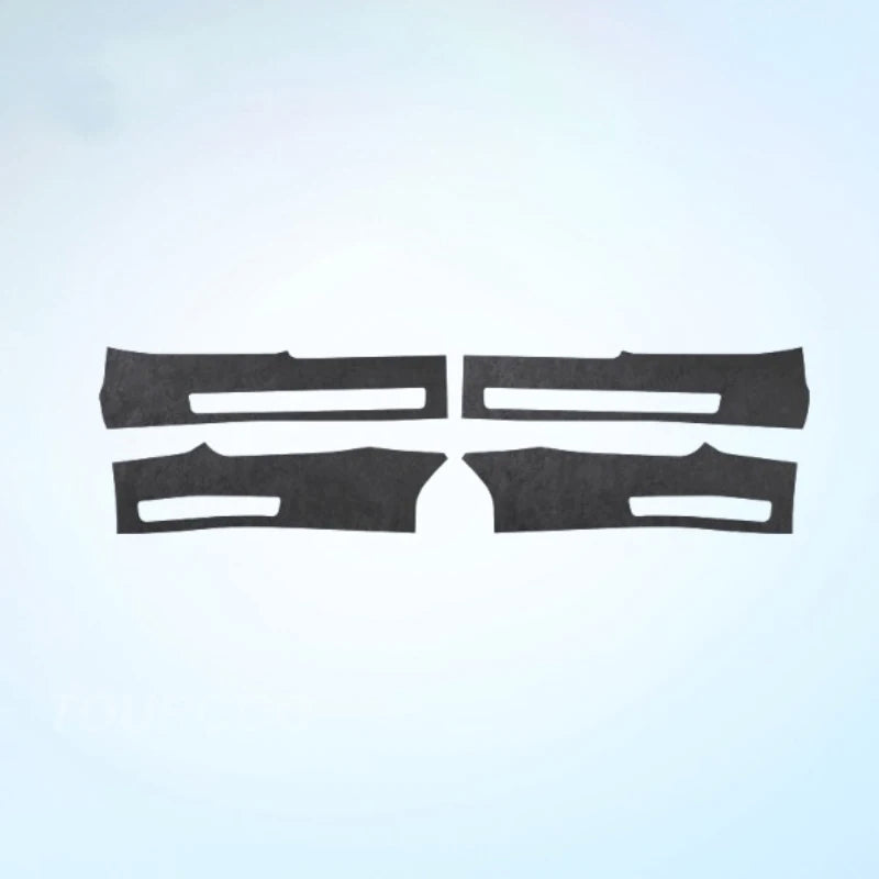 For ZEEKR 7X Suede Door Sill Protective Cover Stickers Car Interior Styling Door Sill Anti-kick Protective Stickers.