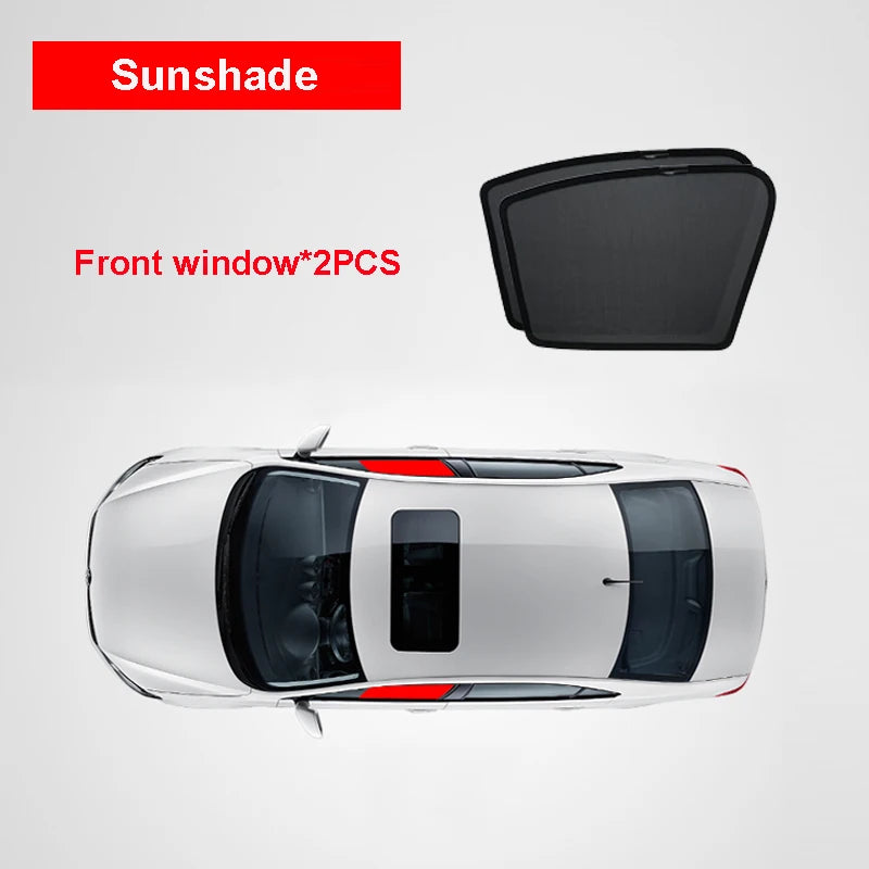 For ZEEKR 009 2022-2024 Car Sunshade Customized Sun Shade Side Window Sun Visor Heat Insulation Mesh Curtains Protection Cover.