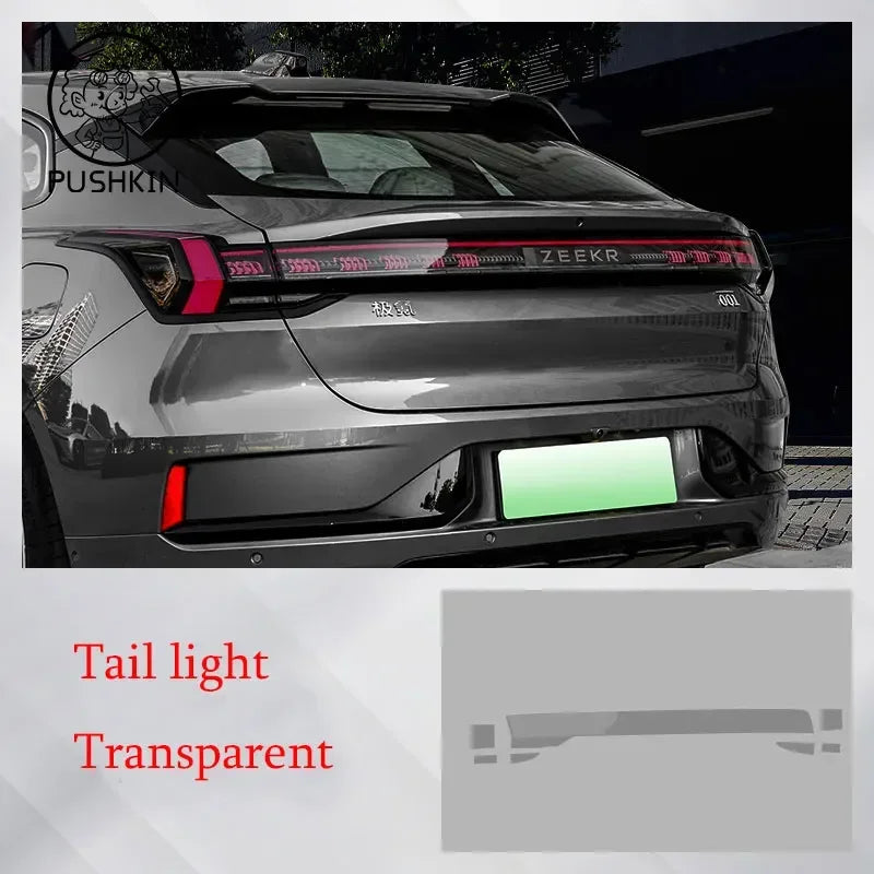 For Zeekr Krypton 001 2022 2023 TPU Blackened Headlight Taillight Foglight Protective Film Car Modification Color Changing Film.