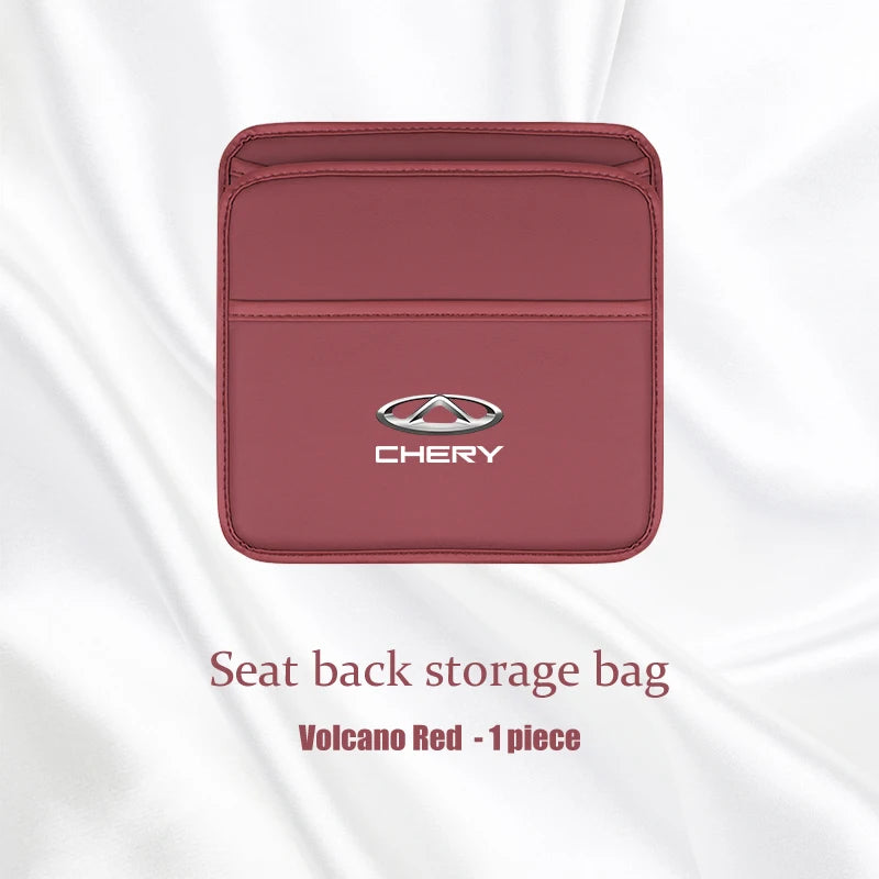 For Chery Jaecoo J7 J8 J5 6 Leather Car Seat Storage Bag Hanging Organizer Box Chery Tiggo 5 3 7 8 PRO 5X Arrizo A3 Accessories