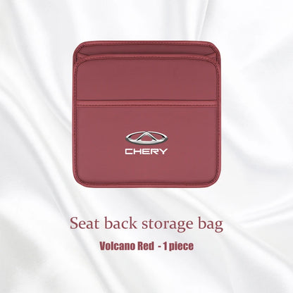 For Chery Jaecoo J7 J8 J5 6 Leather Car Seat Storage Bag Hanging Organizer Box Chery Tiggo 5 3 7 8 PRO 5X Arrizo A3 Accessories