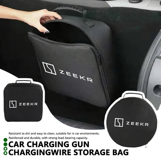 Car Charging Cable Storage Bag For Zeekr X 001 009 007 7X