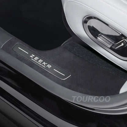 For ZEEKR 7X Suede Door Sill Protective Cover Stickers Car Interior Styling Door Sill Anti-kick Protective Stickers.