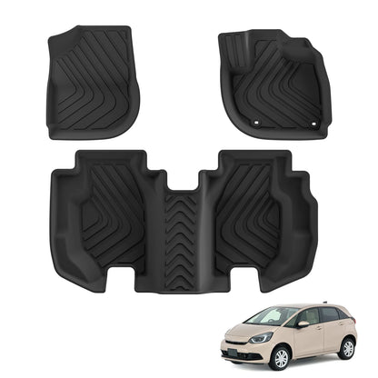 RHD Fuel for Honda FIT JAZZ GK GP5 2023 TPE 3D Car Floor Mats