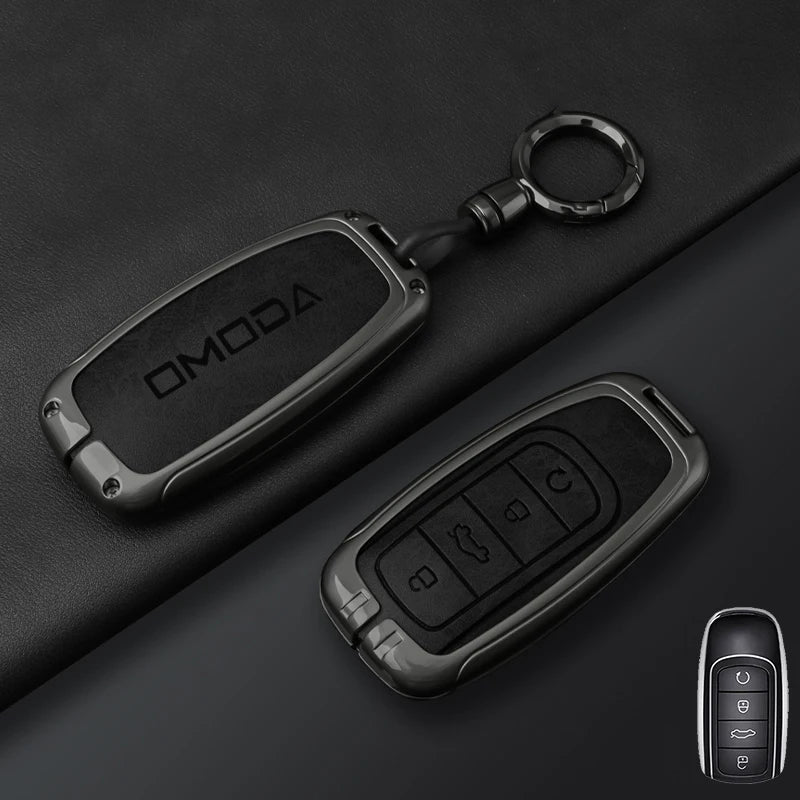 Leather Car Key Case Cover for Chery Omoda C5 E5 C9 Omoda 5 9 EV PHEV