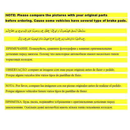 Front Brake Pad Set For Geely EC7 EC7-RV New/Classic Emgrand 2009 2013 2017 1.5L/1.8L/1.8L-HEV Accessories