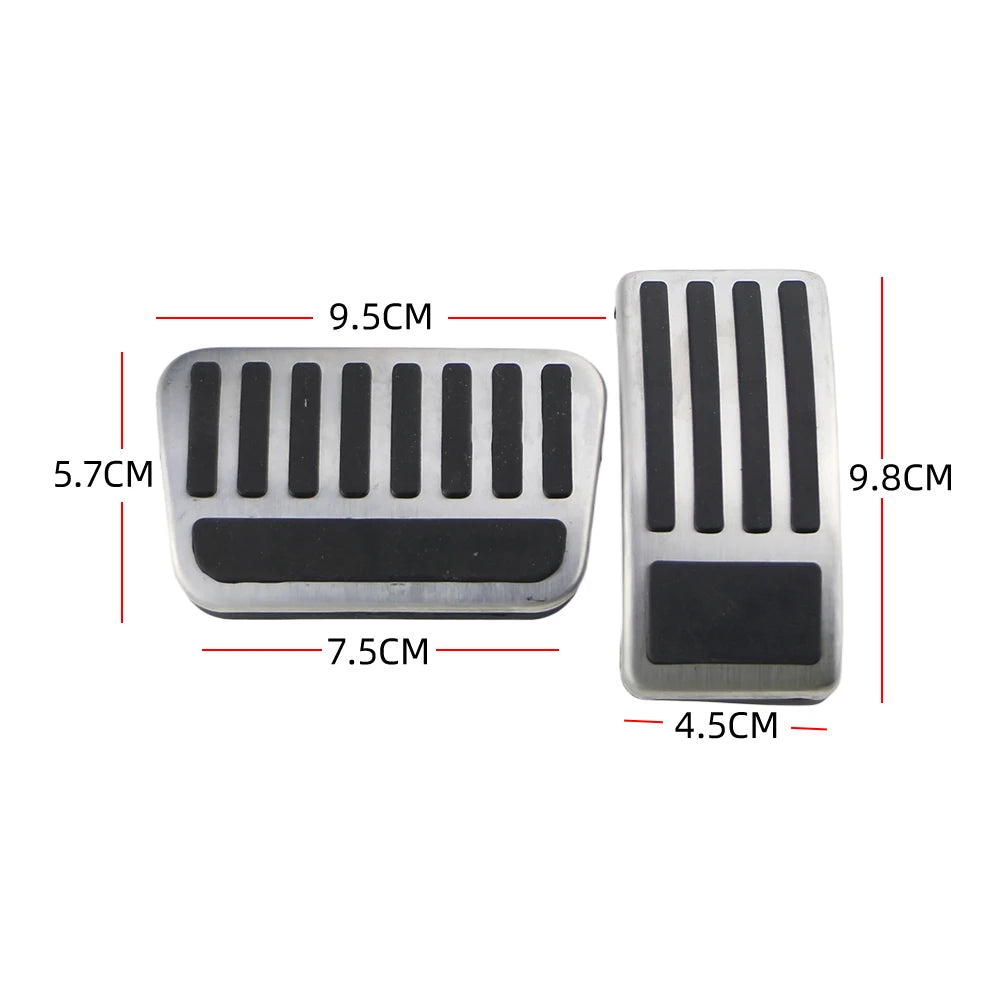 Auto Brake Accelerator Pedal Covers for BYD Dolphin Dolphin Surf 2023 2024 2025 AT Car Pedals Protectors Interior Accessories