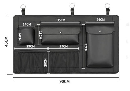 for Dongfeng FORTHING T5 EVO Trunk Storage Bag Multi-functional Seat Back Storage Bag in the Trunk.