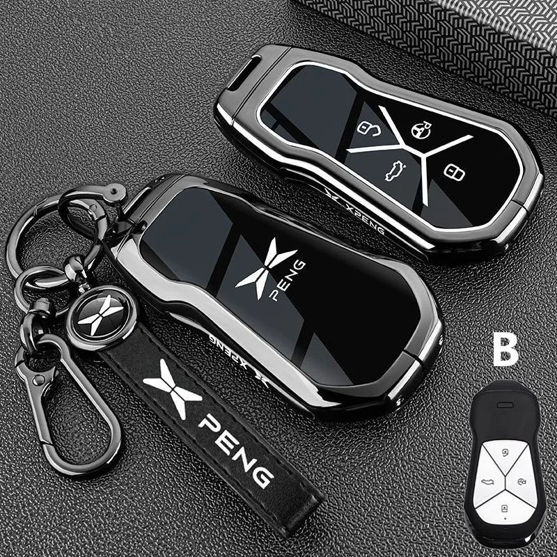Car Key Case Keychain Fob Cover for Xpeng